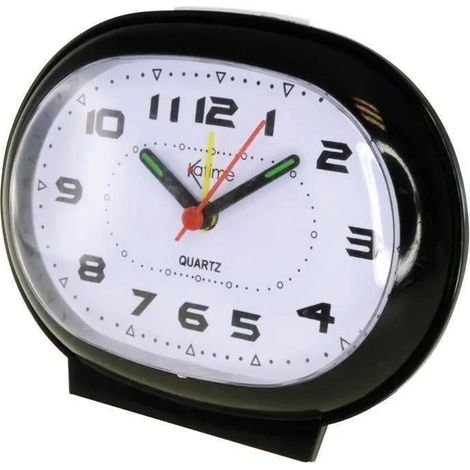 Katime Orologio sveglia classico al quarzo con luce integrata