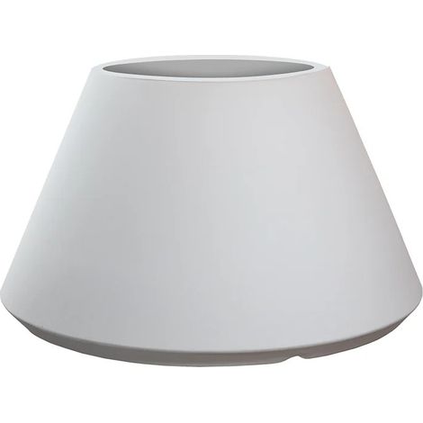 Vaso para exterior/interior Stromboli Blanco diámetro 60×35 cm en resina (1/2)