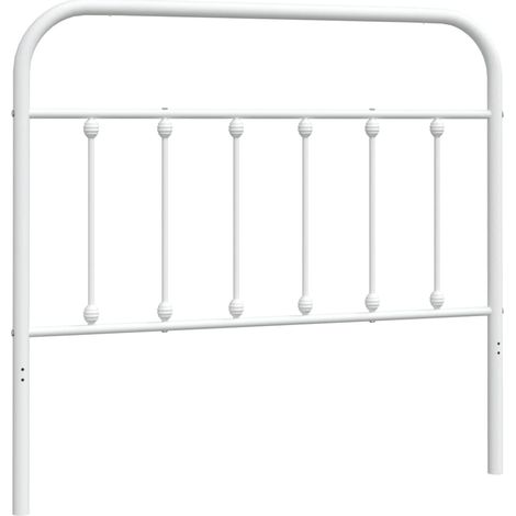 Maison Exclusive - Testiera di Ricambio in Metallo Bianco 107 cm