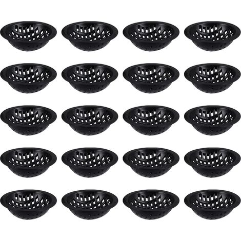 Lot de 20 Coussinets de Drainage Respirants en Maille pour Pots de Fleurs et Bonsaï – Diamètre 5,5 cm – Anti-Fuite, Jardin Extérieur (1/4)