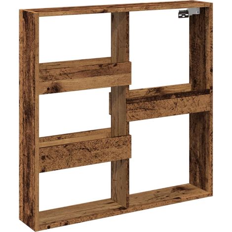 Maison Exclusive - Mobile a Parete Legno Antico 80x15x80 cm in Legno Multistrato