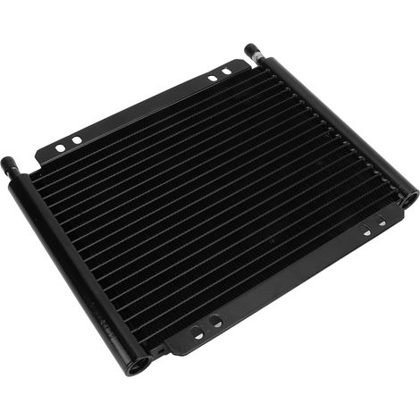 Refroidisseur d'huile de transmission en aluminium, 20 rangées, radiateur noir haute performance pour pick-ups et fourgonnettes (1/5)