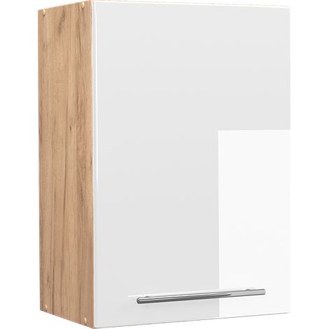 Pensile da cucina Fame-Line, Bianco lucido, 50 cm, Vicco