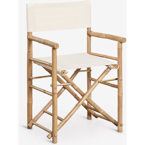 Sedia da regista pieghevole in bambù per giardino Woody SKLUM            