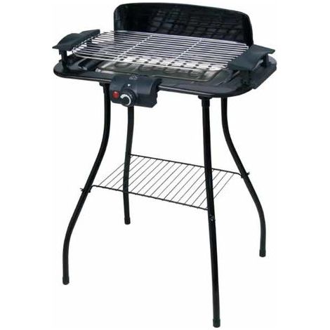 DCG Eltronic BQS2497 barbecue per l'aperto e bistecchiera Elettrico Nero 2000 W