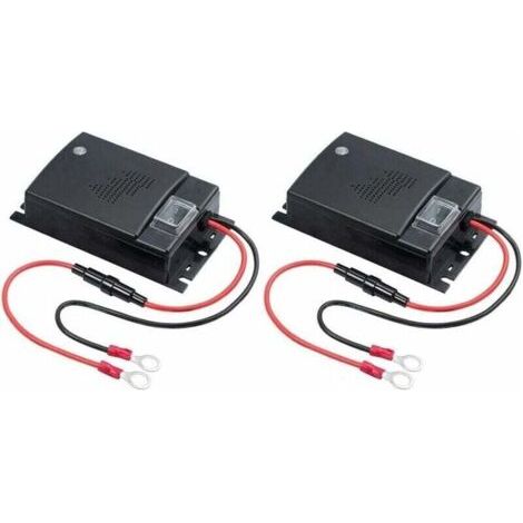 Boîtier Anti Martre Voiture - Répulsif Ultrason Anti Fouine Voiture - Protection Efficace du Compartiment Moteur Installation Simple et Rapide Connexion 12V - 2 Unités