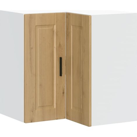 Maison Exclusive - Mueble de cocina esquina pared Porto roble art