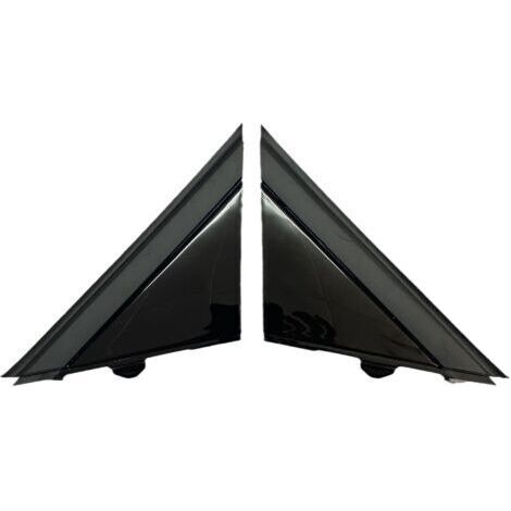 BUNTHAUS 1 Paire de Couvertures de Drapeau de à Porte de Voiture, Pièce Détachée Remplacement pour Fiat 500 2012-2019 1SH17KX7AA 1SH16KX7AA, Noir (1/4)