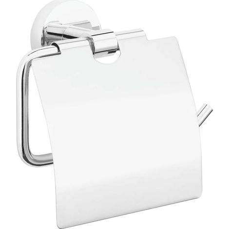 1 Toilettenpapierrollenhalter, Edelstahl, verchromt, Deckel mit Absenkautomatik, Badezimmer (1/5)