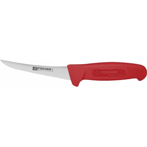 Cuchillo deshuesador curvado profesional con hoja de 13 cm rojo - Otro