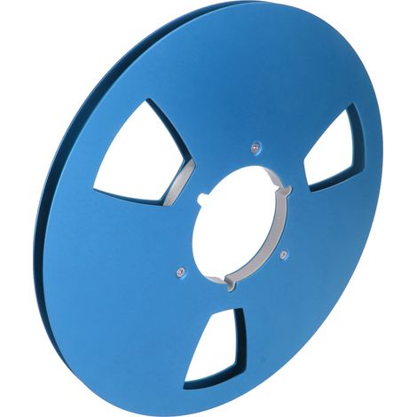 Bobine de bande magnétique 10 pouces 1/4 pouce, bobine ouverte, 3 trous de résistance au vent, bobine vide pour enregistrement, bleue (1/5)