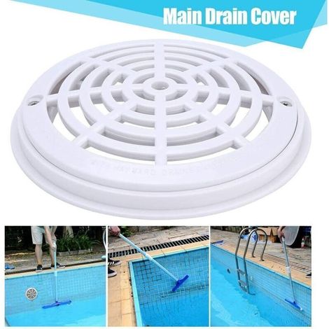 Couvercle de Drain Principal Rond Swimming Pool Drain Cover Couvercle d'aspiration pour Raccords de Tuyaux de Remplacement de Piscine Accessoires (1/3)