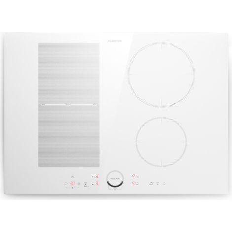 Klarstein induction hob, glass ceramic hob, 7000W induction hob with 4 plates, built-in induction hob with touch display and timer, modern hobs with overheating protection