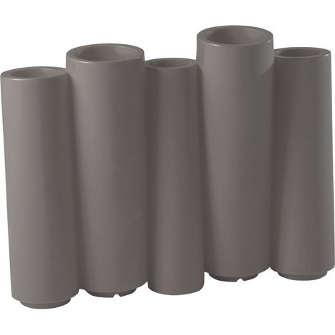 Bamboo Grigio argilla Vaso decorativo in polietilene originale Slide colorato giardino di design esterno interno bar ristorante hotel