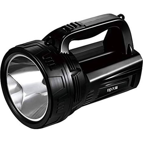 TrAdE Shop Traesio - Torcia Lampada Luce Emergenza Faro Portatile Led 3w Batteria Doppia Impugnatura -