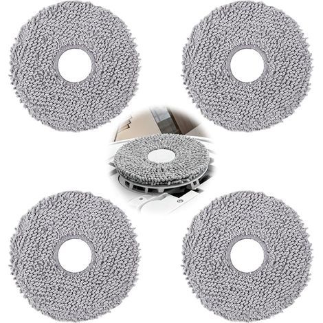4 mopas de repuesto para aspirador robot Roborock Q Revo/Qrevo S/Pro/MaxV/Master/Curve/Curv/Slim/Saros 10R/QV 35A/35S/S5V, reutilizables, lavables, accesorios (1/4)