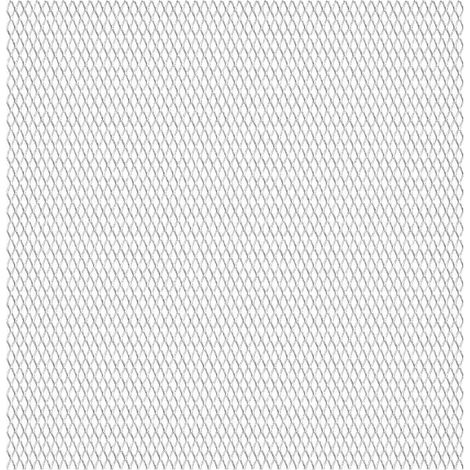 vidaXL Valla alambrada jardín acero inoxidable 100x85 cm 30x17x2,5mm (1/3)