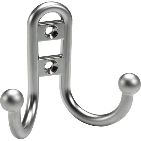 Hettich Mantelhaken 6,8 x 7,7 x 3,5 cm Aluminium-Optik - 1 Stück Haken