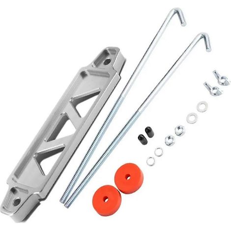 Support de montage de batterie de voiture réglable résistant à la corrosion, 200 mm, 230 mm, 250 mm, fixation par vis, type universel, compatible avec tous les modèles de voiture, argent. (1/5)