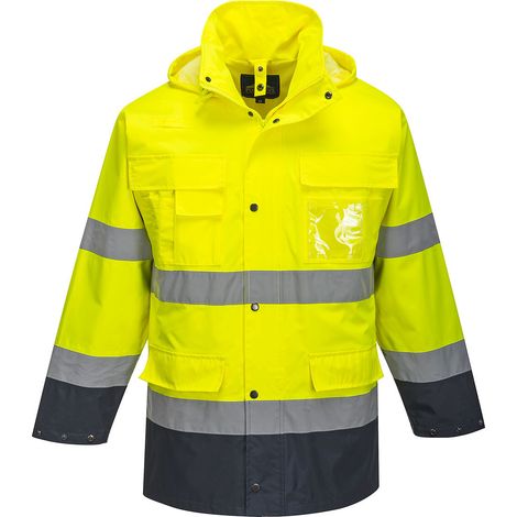 Hochsichtbarer 3-in-1 Parka Farbe: Gelb/Navy Größe: XXL - Portwest