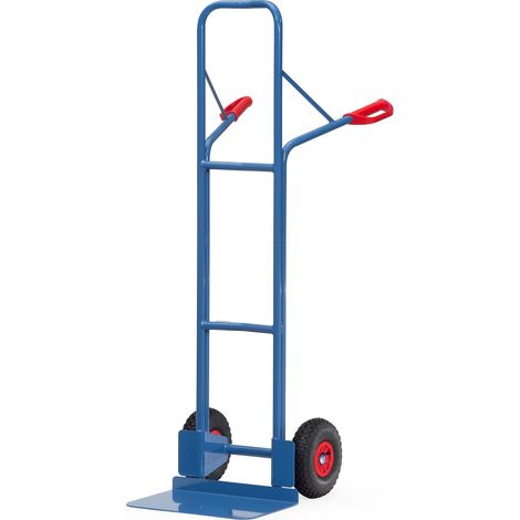 Fetra Stahlrohrkarre Höhe 1600 mm, Schaufel 300x480mm Luftbereifung (1/3)