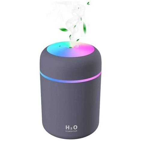 Mini Ultrasonic USB Humidifier with 7 Breathing Light Colors, Auto Shut-off, 2 Mist Modes, for Bedroom, Office, Car, Home, Baby (Pink)