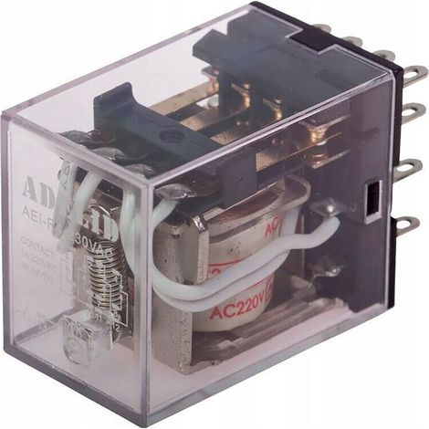 Relais Miniatur-Relais Finder 12V DC 5A 4 Wechsler 14 Pins für DIN-Schienenmontage