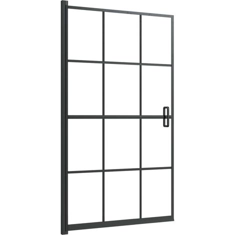 Maison Exclusive - Pannello per Box Doccia in ESG 80x140 cm Nero