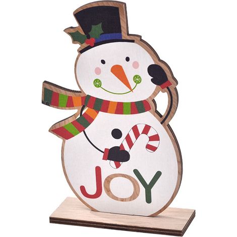 Ornement En Bois - Décoration De Table De Noël - Pour Fête Festive Et Décoration Intérieure - Lot De 1 Pièce (1/5)