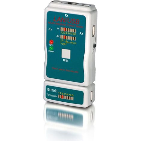 equip 129964 tester di cavo compatto verde e grigio (1/2)