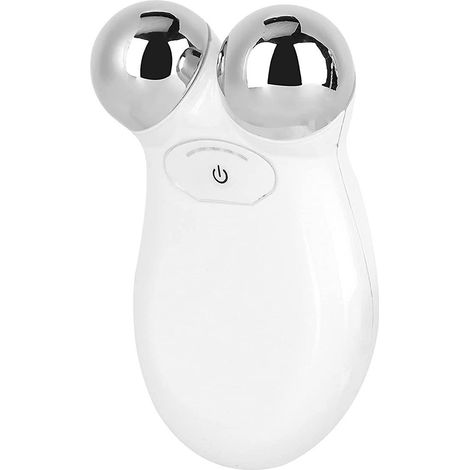 Mini-Gesichtsmassagegerät (Weiß), Schönheitsgerät für Mikrostrom-Gesichtsmassage, Anti-Aging-Trainer für Gesicht und Kinn, Verwendung für (1/5)