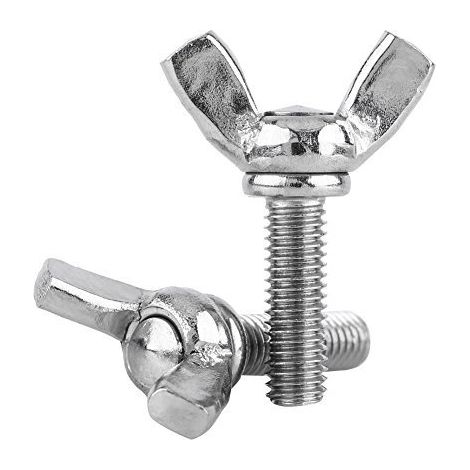 Zoternen Dadi a farfalla Akozon, 5 pezzi DIN316 M6 in acciaio inossidabile 304, viti a farfalla (M6 x 16 mm)