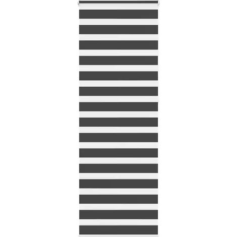 Store zèbre noir 90x230 cm largeur du tissu 85,9 cm polyester (1/5)