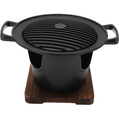 Mini-tragbarer, lebensmittelechter Grill mit Antihaftbeschichtung für 1-2 Personen, ideal für Reisen, Picknicks und Camping im Freien. (1/5)