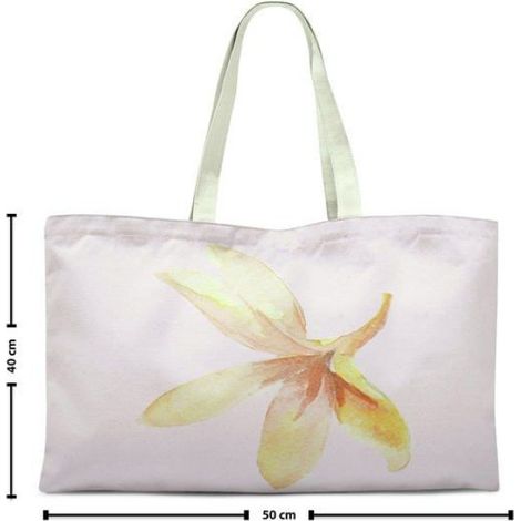 Sac shopping en coton Bonamaison - Tote bag réutilisable 70x50 cm, anses longues pour épaule, compact et durable (1/2)