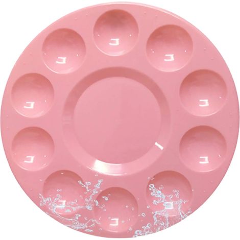 Paint Tray - Round Plastic Palette for Painting - Art Supplies for Kids Students - 4 pcs (1/5)