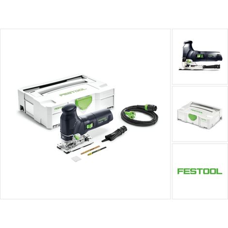 Festool TRION PS 300 EQ-Plus Sierra de calar pendular 720 W ( 576615 ) + Systainer + 2x Hojas de sierra + Protección contra astillas - sucesora de 561445
