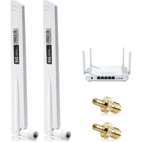 Antenne 5G 4G LTE 18DBI Omnidirectionnelle avec Amplificateur de Signal SMA / TS9 – Antenne WiFi Extérieure 600-6000 MHz pour Routeurs 3G/4G/5G/GSM/GPRS (1/5)