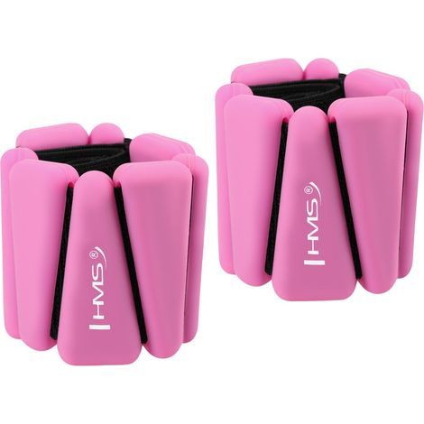 Pesi per esercizi in silicone rosa per caviglie e polsi (1/5)