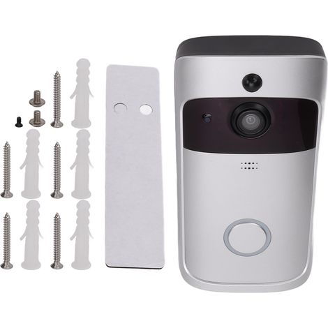 Visiophone intelligent sans fil WiFi, sonnette à Vision nocturne infrarouge, conversation bidirectionnelle, détection de mouvement pour la sécurité de la maison.