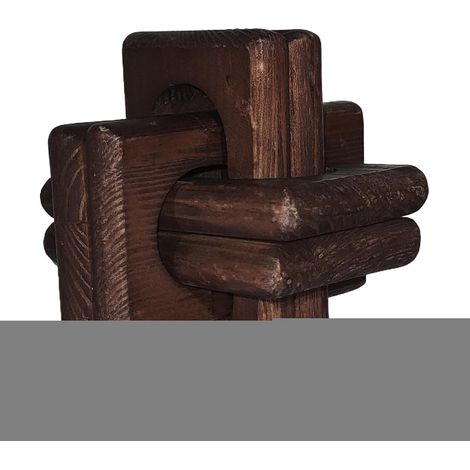 Nœud en bois pour table basse, maillons de chaîne décoratifs en bois – Décorations esthétiques de ferme pour étagères, bureaux, centres de table, étagères, salon, chambre à coucher (1/5)