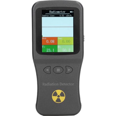 Détecteur de rayonnement nucléaire compteur Geiger X β rayons mesureur température humidité alerte dose radiologique portable (1/5)