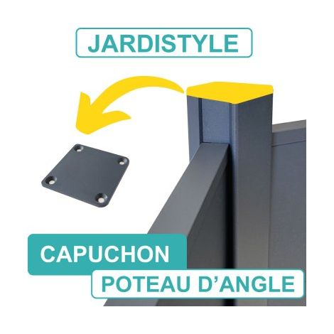 Capuchon pour Poteau d'Angle Aluminium (1/2)