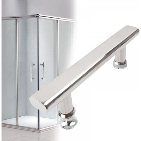 Poignées ou boutons de porte de douche en acier inoxydable chromé pour cabine de douche 145 mm (1/5)