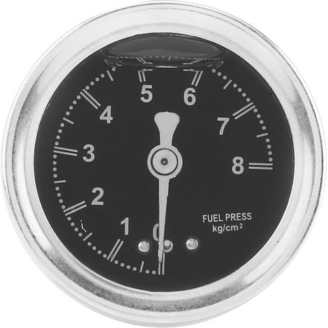 Régulateur de pression de carburant universel en aluminium avec manomètre, réglable, rouge, pour voiture (1/5)
