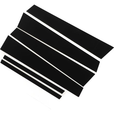 6 pièces montants de porte B pilier noir brillant extérieur garniture fenêtre couvre autocollant pour Accord huitième génération 2008-2012 (1/5)