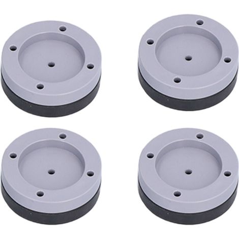 4 Pièces Patins Anti-Vibration Machine à Laver, Coussinets Anti-Dérapants Réducteurs de Bruit Lave-Linge (1/5)