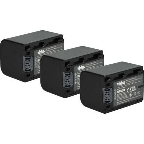 vhbw 3x Akku kompatibel mit Sony HDR-SR11, HDR-SR10E, HDR-SR12, HDR-SR11E, HDR-SR10 Videokamera Camcorder (950 mAh, 7,2 V, Li-Ion) + Infochip (1/5)
