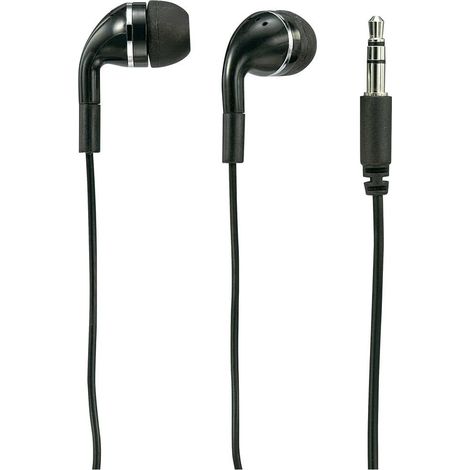 Renkforce Écouteurs intra-auriculaires filaire noir