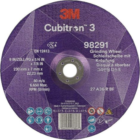 Schruppscheibe Cubitron™ 3 D230xS7mm K 36+ gekröpft 3M (1/5)